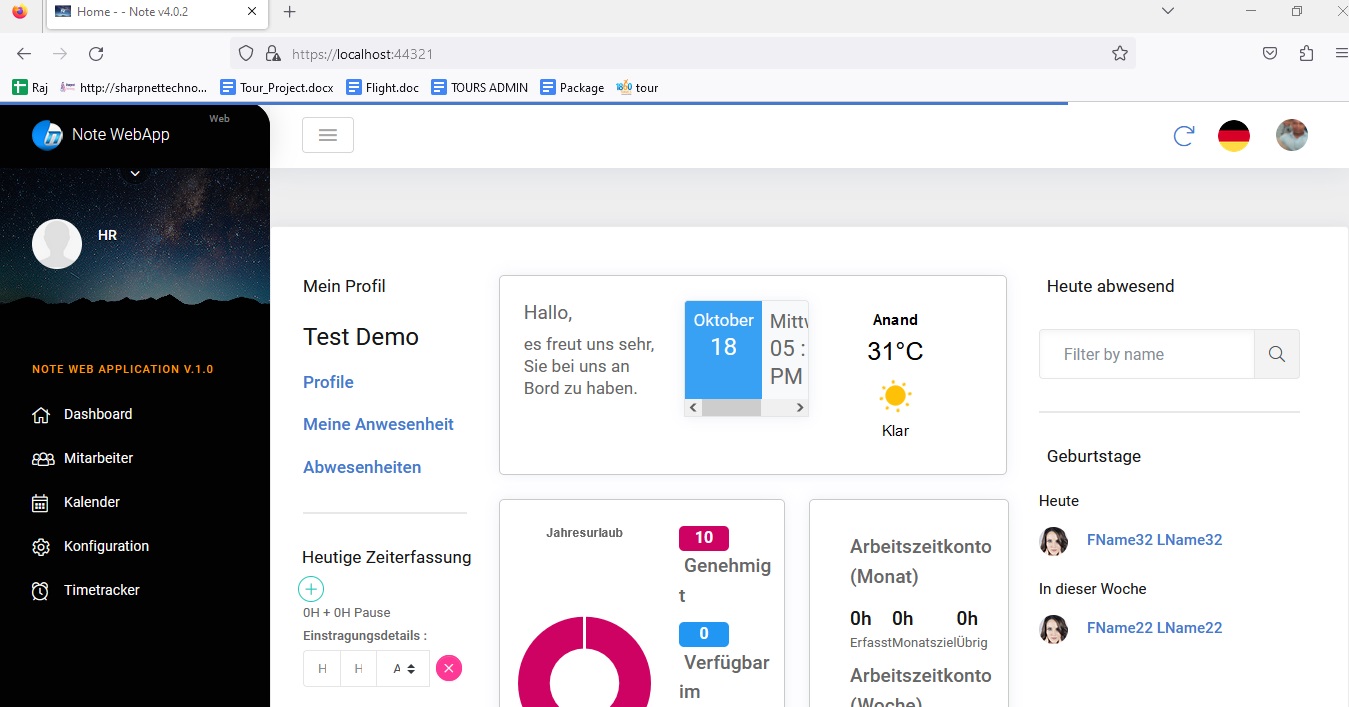 HR Dashboard