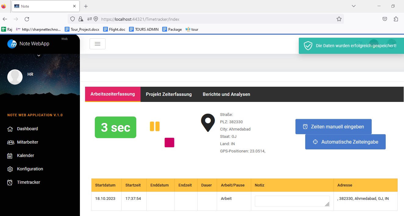 Location Time Tracking