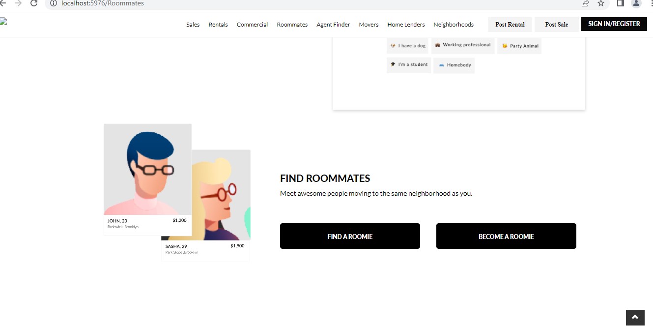 Find Roommate