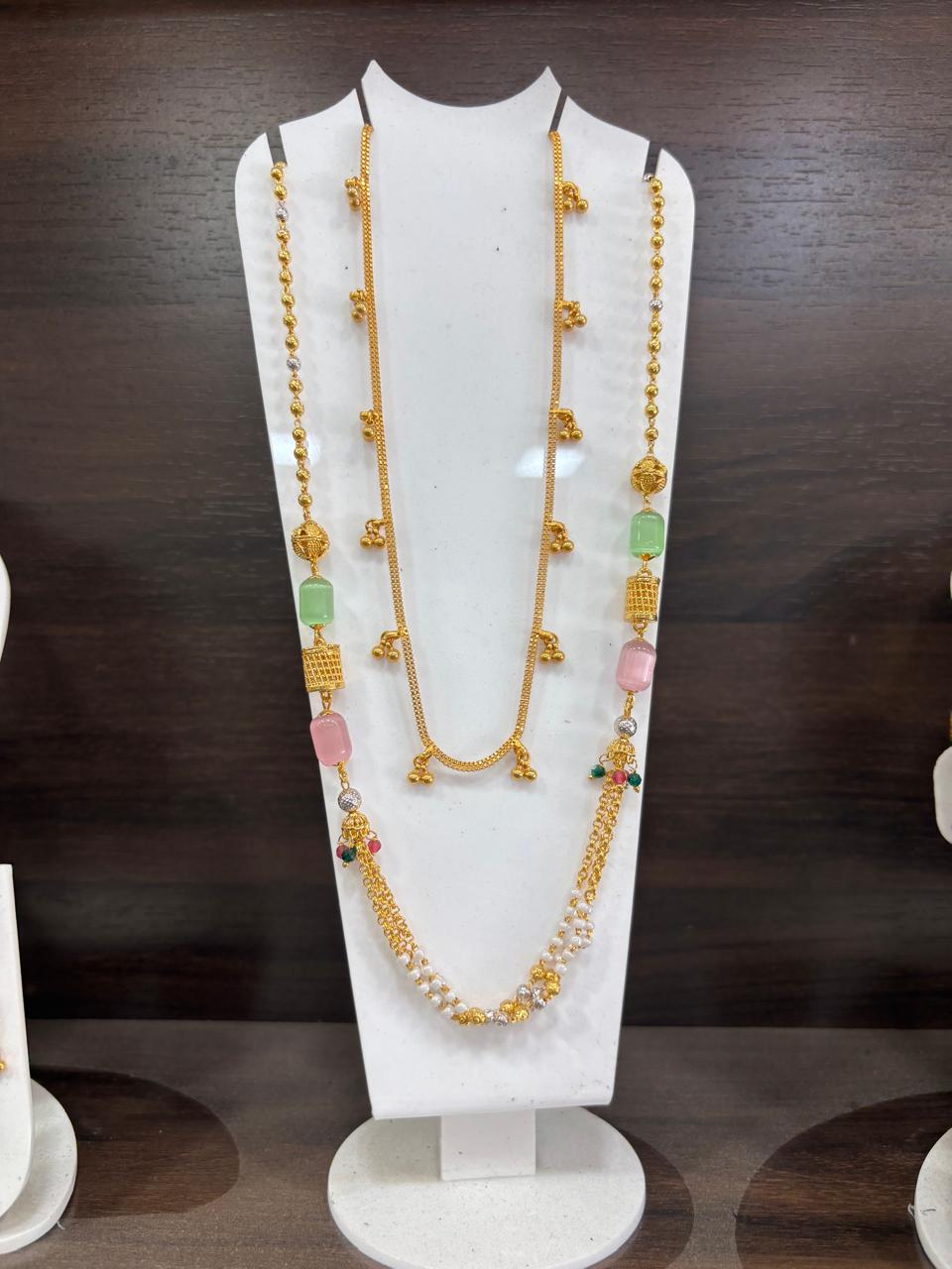 ડિઝાઇનર ડબલ લેયર લોંગ ચેન